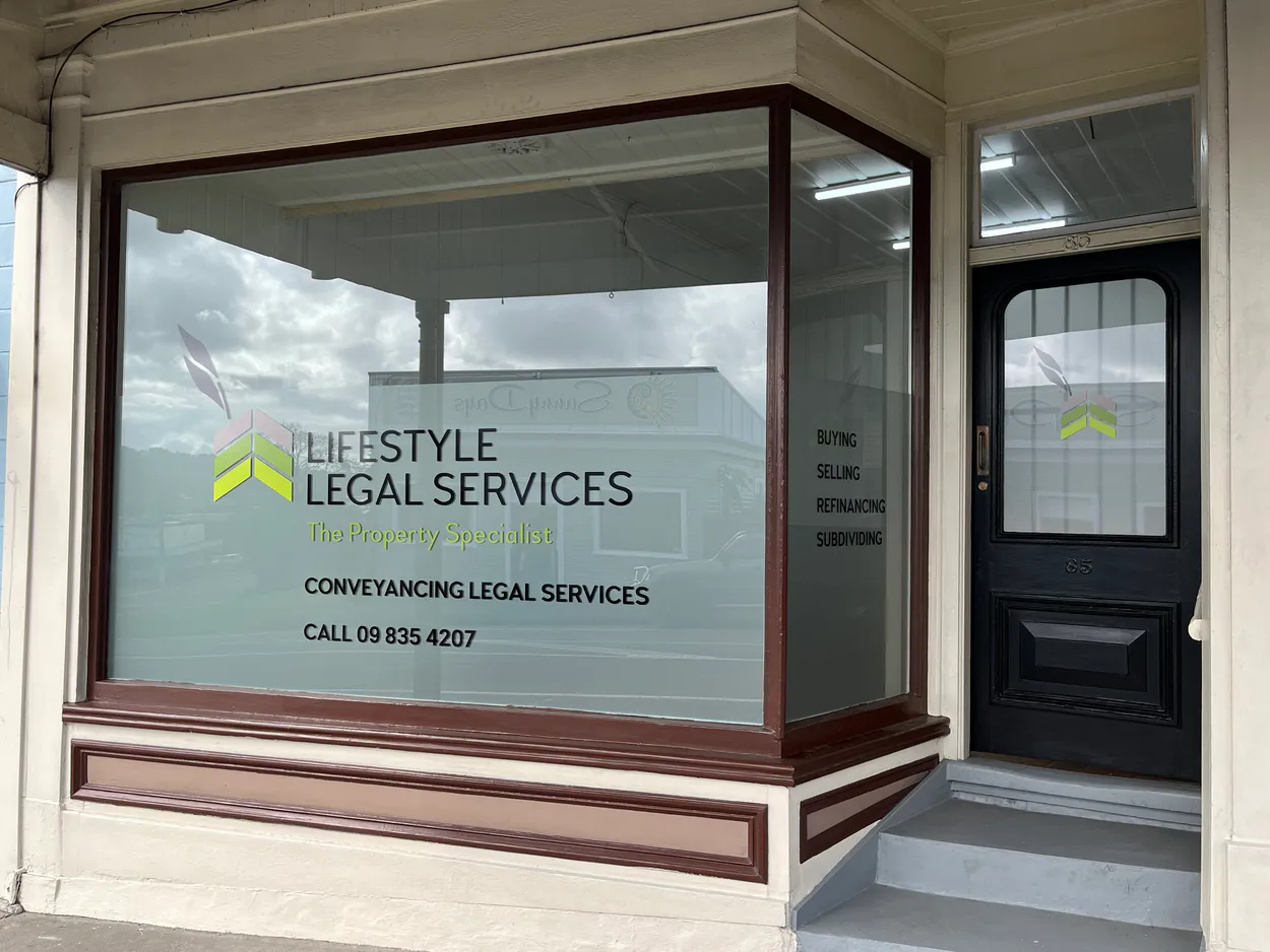 Lifestyle Legal New Offices Window Signage