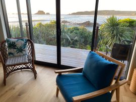 luxury Beachside Studio private deck West Coast accommodation New Zealand