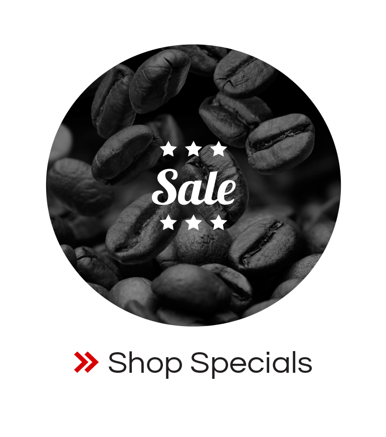 Shop Specials, coffee beans home espresso machines, grinders, barista accessories, coffee
