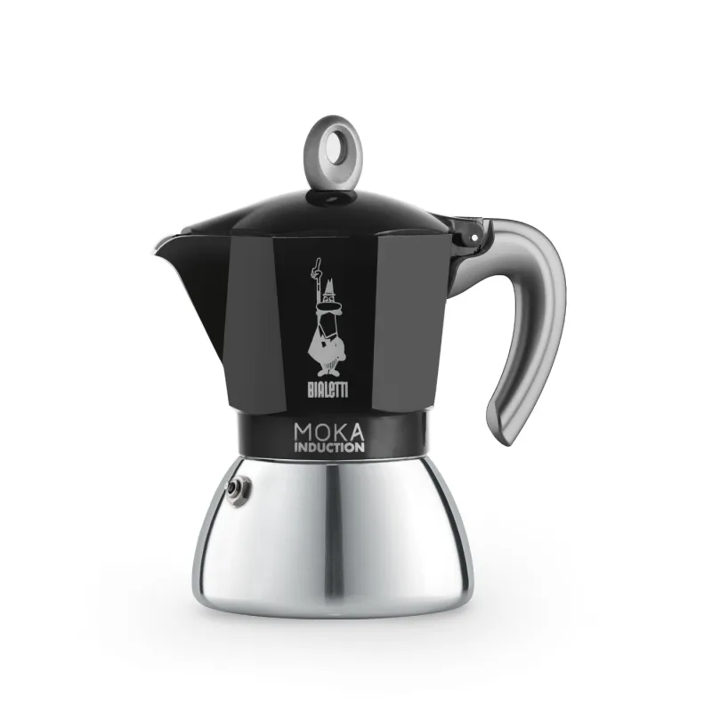 Moka Induction Bi-Layer - 6 Cup Black