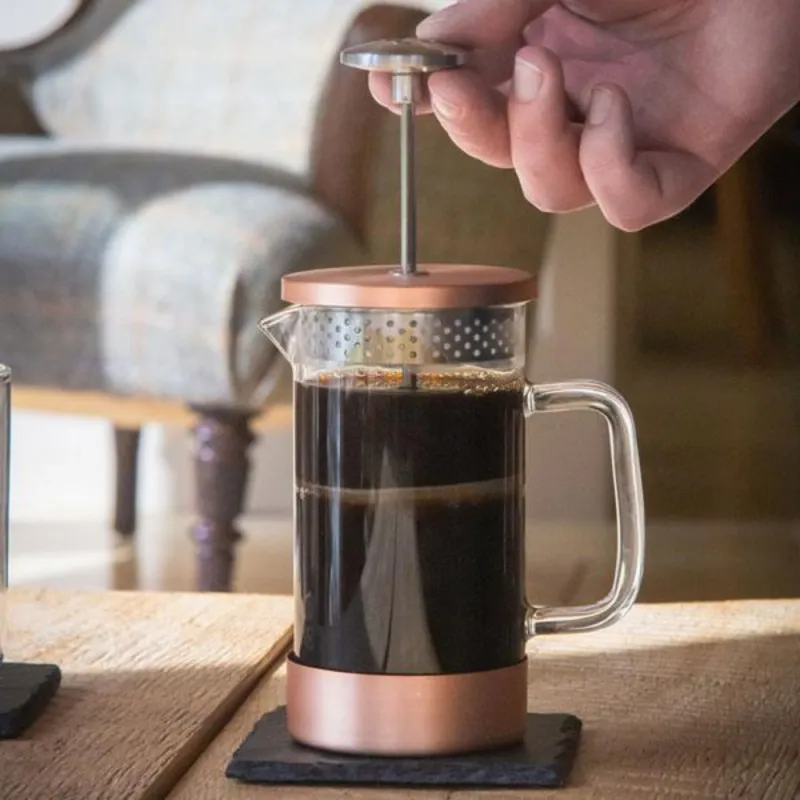 Barista & Co Core Coffee Press brewing coffee
