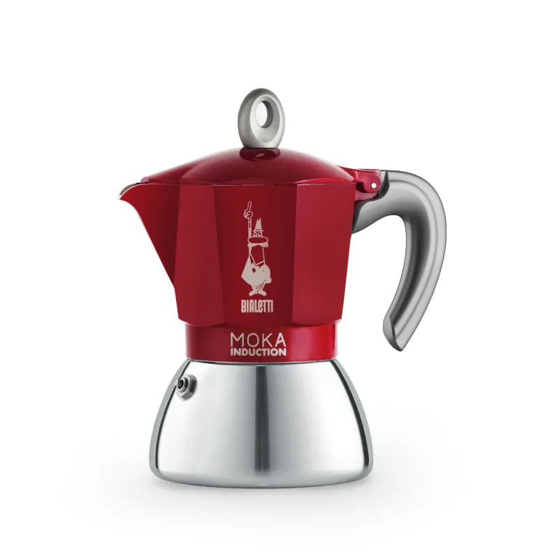 Moka Induction Bi-Layer - 6 Cup Red