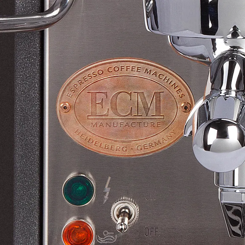 Copper coloured ECM emblem