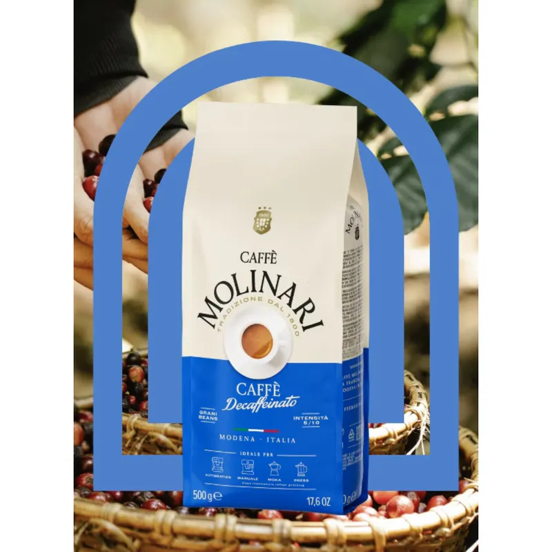 Caffe Molinari Decaf Coffee Beans