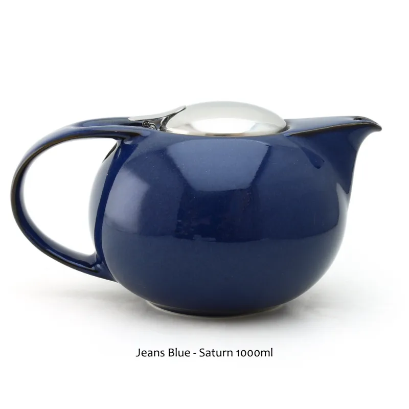 Zero Japan Teapot - Saturn 1000ml Jeans Blue
