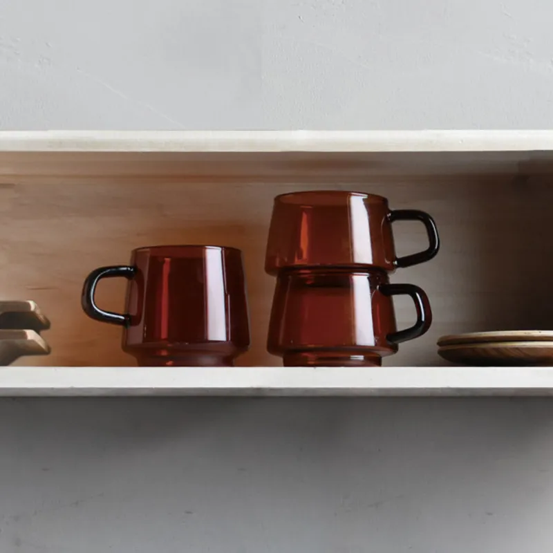 Kinto Sepia Mugs stacked