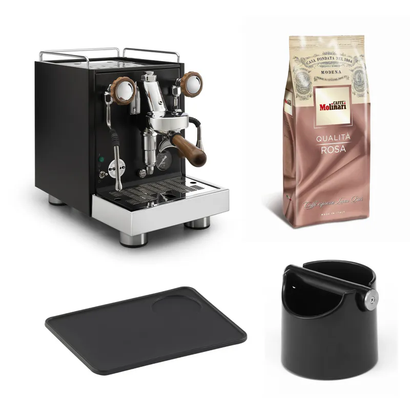 Wega W-Mini Black with Espresso Starter Pack