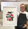 Framing a screen print so it 'floats' in the frame
