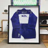 Framing sport memorabilia in a box frame