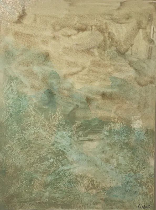 An original painting on canvas by New Zealand artist Heather Watt, available at The Little Gallery Tairua