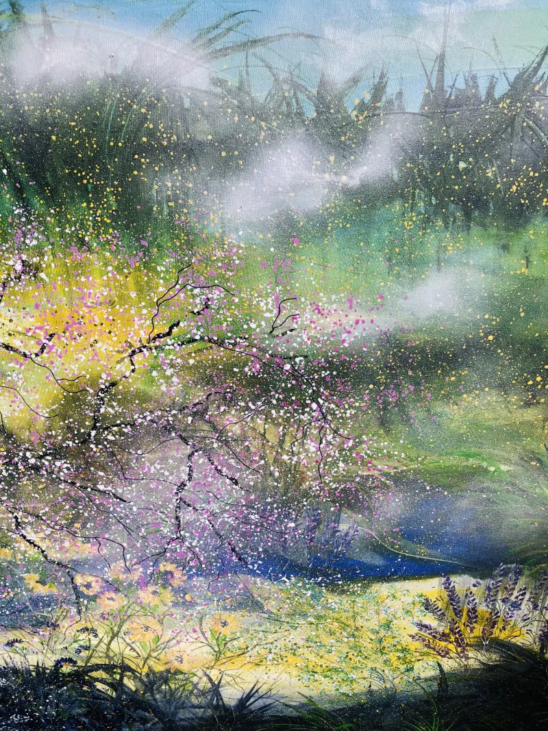Misty Spring Morning by Liz Hart
