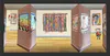 An original 3D Visual Trickery artwork of an art gallery by John Wilson, available at The Little Gallery Whangamatā