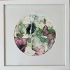 An original abstract Collage artwork of petals by Michael Harrison, available at The Little Gallery Tairua