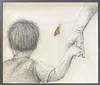 A limited edition screenprint with painted details of little boy holding mum's hand by Lisa Grennell, available at The Little Gallery Whangamata