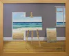 An original painting that blurs the lines of reality between the sea and paintings inside by John Wilson, available at The Little Gallery Tairua