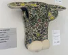 A ceramic tattooed Cow's Head with colourful details by Rachele Henderson, available at The Little Gallery Whangamata