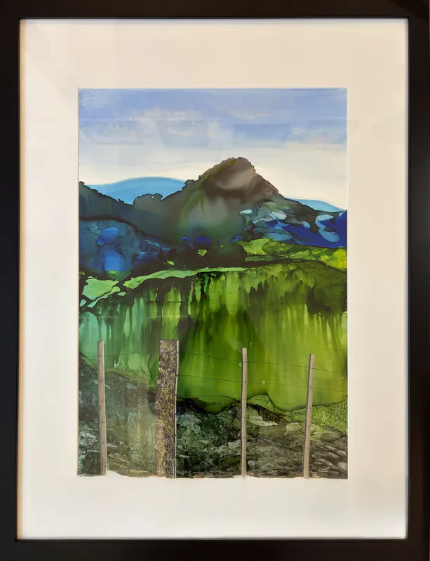 An original Mixed Media Alcohol Ink painting by Michael Harrison, available at The Little Gallery Tairua
