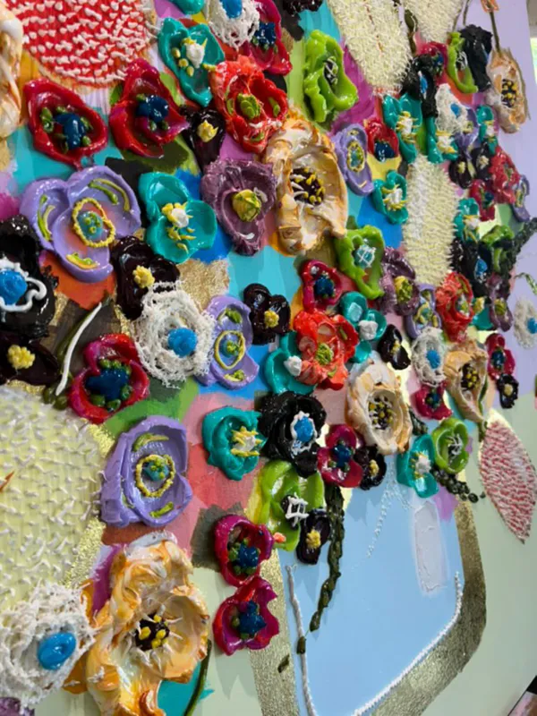 An original mixed media painting by Artist Collie Crawford available at The Little Gallery in Whangamata and Tairua