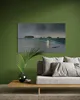 A contemporary painting with a girl looking out to offshore islands by New Zealand artist Lena McKillop, available at The Little Gallery Whangamata