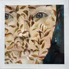 A fine art limited edition print of a child's face behind leaves by New Zealand artist Hayley Hamilton, available at The Little Gallery Tairua