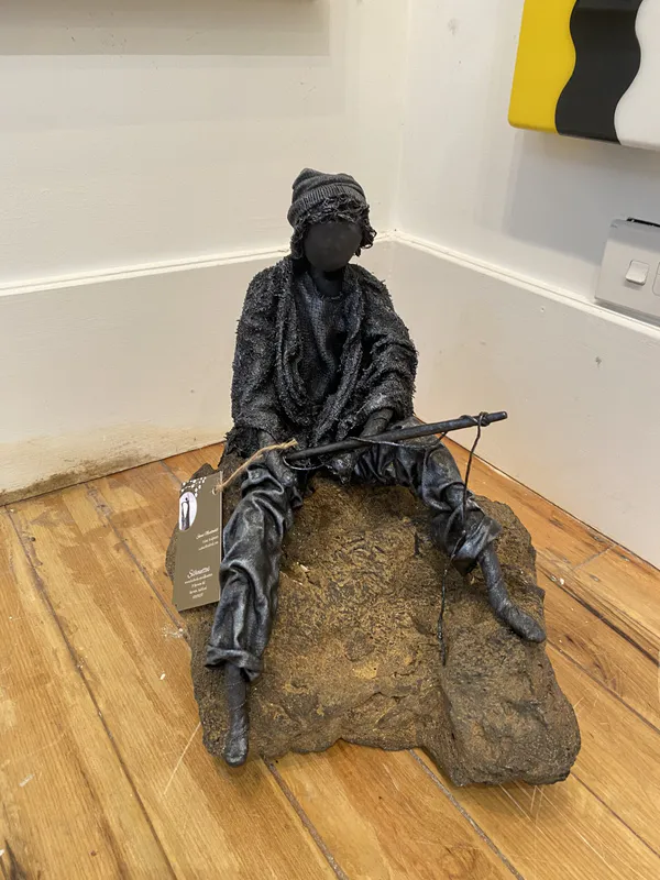 Fabric and Paverpol garden sculpture by Shona MacDonald, available at The Little Gallery Whangamata
