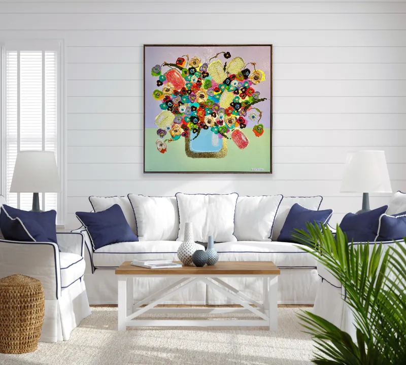 An original mixed media painting by Artist Collie Crawford available at The Little Gallery in Whangamata and Tairua