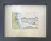 Marine chart with ink drawing of Hauturu Whenuakura & Rawengaiti Islands by Joanne Mahoney, available at The Little Gallery Tairua