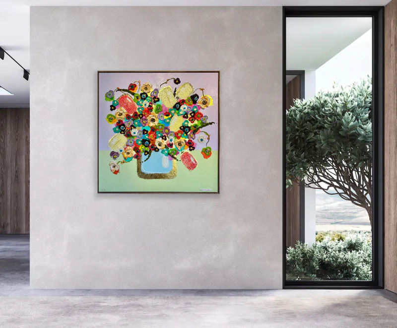 An original mixed media painting by Artist Collie Crawford available at The Little Gallery in Whangamata and Tairua