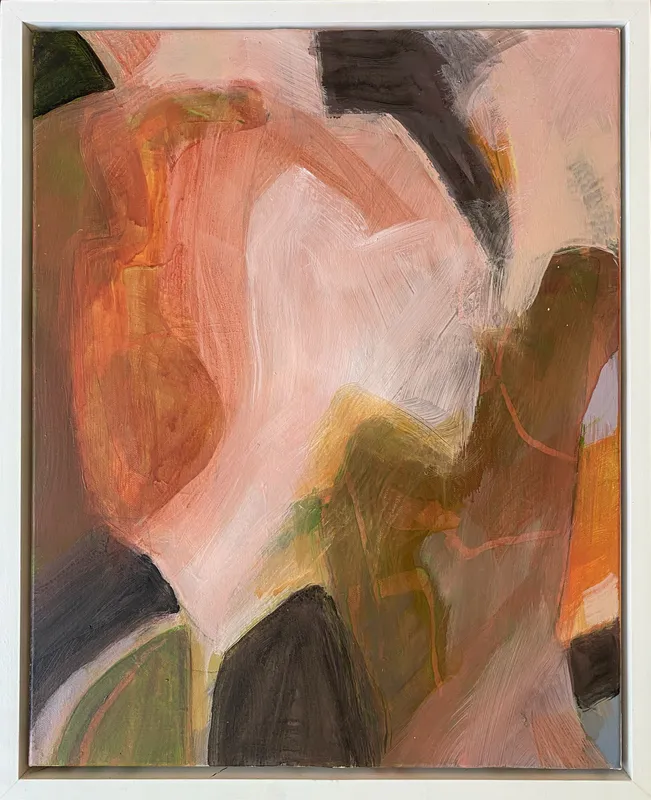 An original colourful abstract Acrylic painting by New Zealand artist Susan Dunster, available at The Little Gallery Tairua