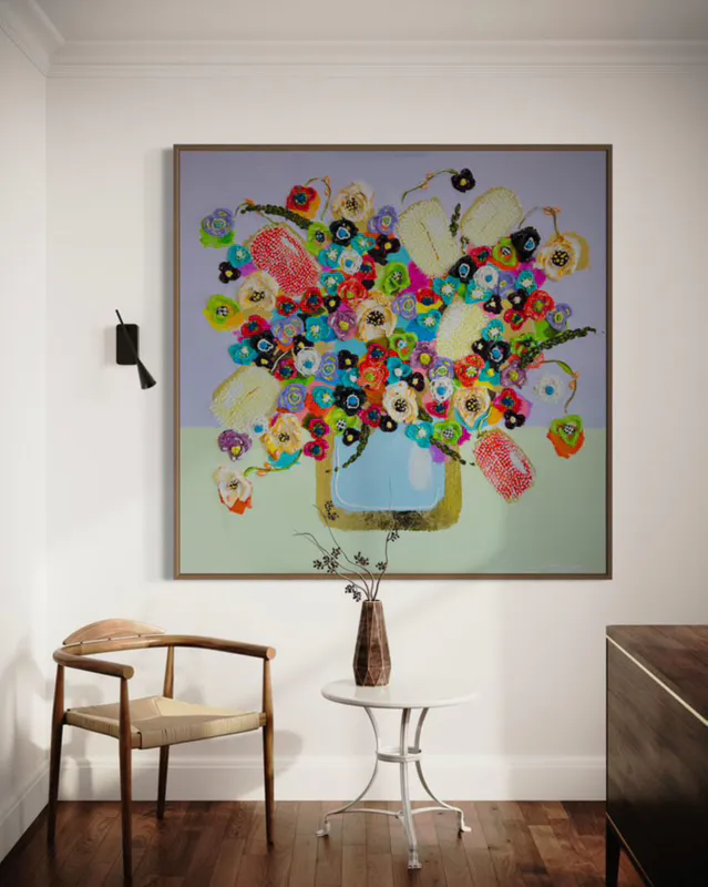 An original mixed media painting by Artist Collie Crawford available at The Little Gallery in Whangamata and Tairua