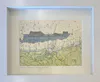 Marine chart with ink drawing of Whangamatā Islands by Joanne Mahoney, available from The Little Gallery Whangamatā