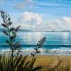 A Limited Edition fine art print of Opito Bay in the morning by New Zealand artist Jane Galloway, available at The Little Gallery Tairua