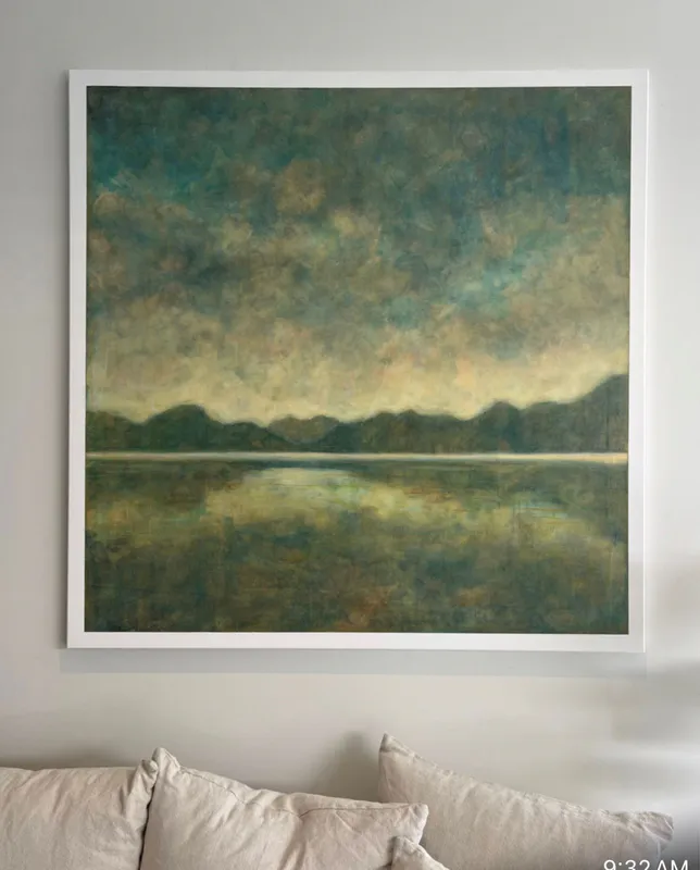 An landscape painting of Whangamata Harbour by Artist Jo Cullen available at The Little Gallery in Whangamata