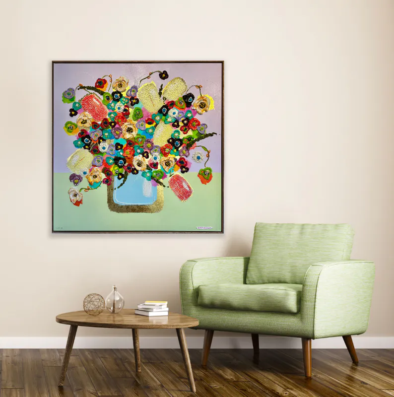 An original mixed media painting by Artist Collie Crawford available at The Little Gallery in Whangamata and Tairua