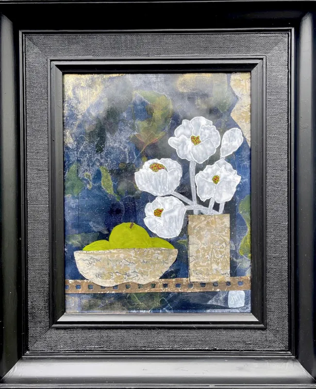 An original still life painting by New Zealand artist Joanne Mahoney, available at The Little Gallery Tairua