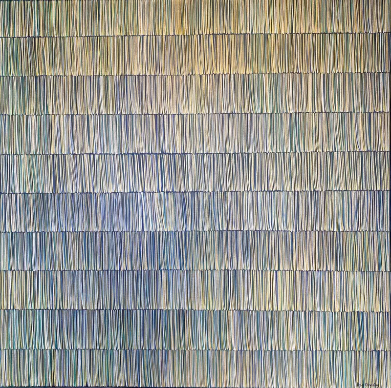 An original abstract Acrylic painting by New Zealand artist Lisa Ormsby, available at The Little Gallery Tairua