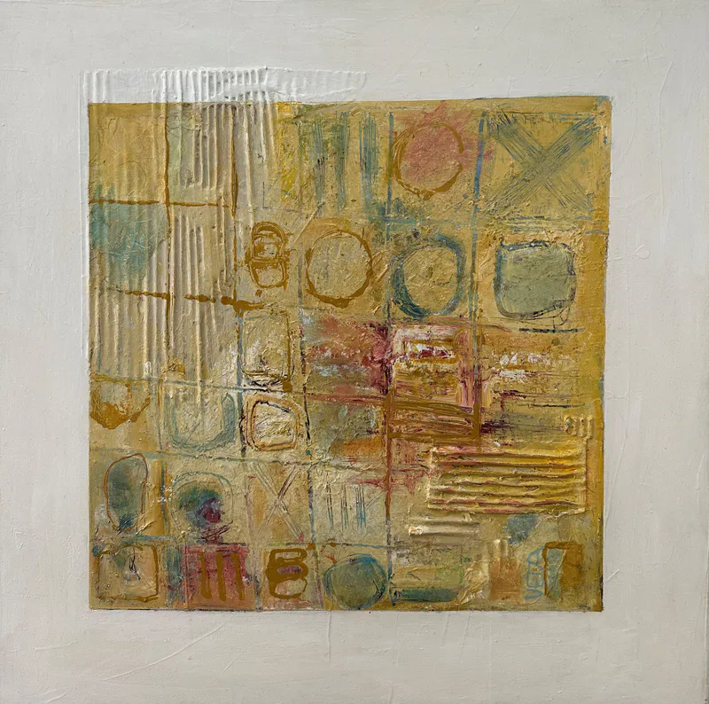 An original Mixed Media on canvas abstract artwork by Verena Tagmann, available at The Little Gallery Tairua