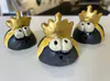 Ceramic Bees with Queen's crown by New Zealand artist Patsy Hall, available at The Little Gallery Tairua