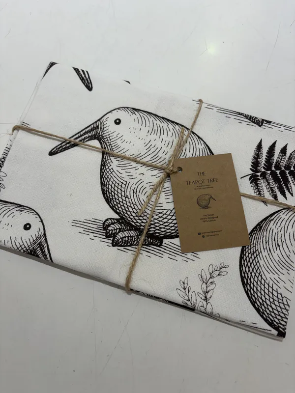 Original Kiwi-design tea towels by Rhonda Webb, available at The Little Gallery Tairua