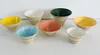Hand-crafted ceramic tulip bowls by New Zealand artist Annie Sandano Smits, available at The Little Gallery Whangamata