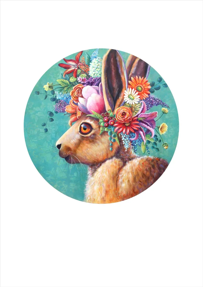 Flowers in Her Hare by Jo Gallagher