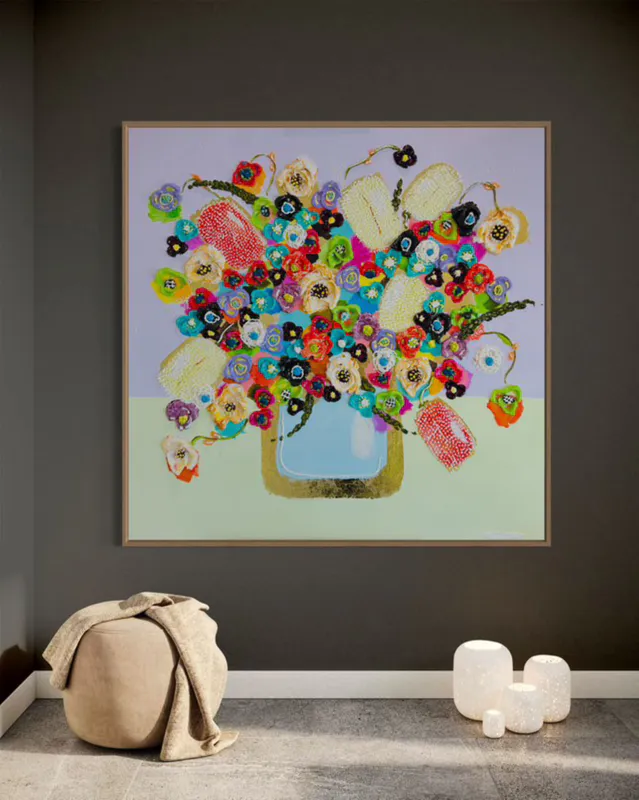 An original mixed media painting by Artist Collie Crawford available at The Little Gallery in Whangamata and Tairua