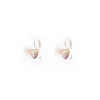 Heart Pearl Drop Earrings, $170