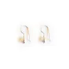 Pearl Cup Drop Earrings, $150