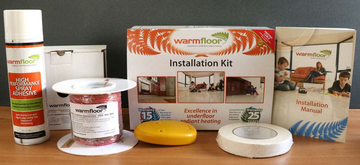 Warmfloor heating kits at Tile Direct