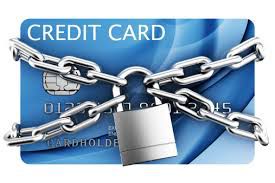 Image of a credit card covered in chains and a padlock