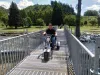 Paul McCrae tries out our new bridge.
