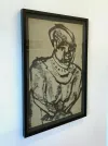 Philip Trusttum, Untitled 1, 860 x 650mm, drawing on pastel paper (framed)