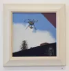 Mary McIntyre, Drone, oil on board, 210 x 210mm