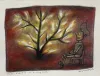 (SOLD) Moses Robot II with burning bush, 420 x 290mm